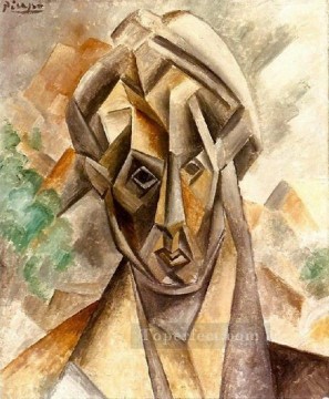 Cabeza de mujer 1909 Pablo Picasso Pinturas al óleo